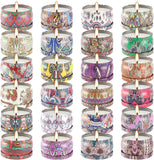 Howemon pack frontal con 24 velas mostrando variedad de colores y presentación elegante
