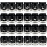 Howemon velas set frontal mostrando diseño negro y blanco y variedad aromática