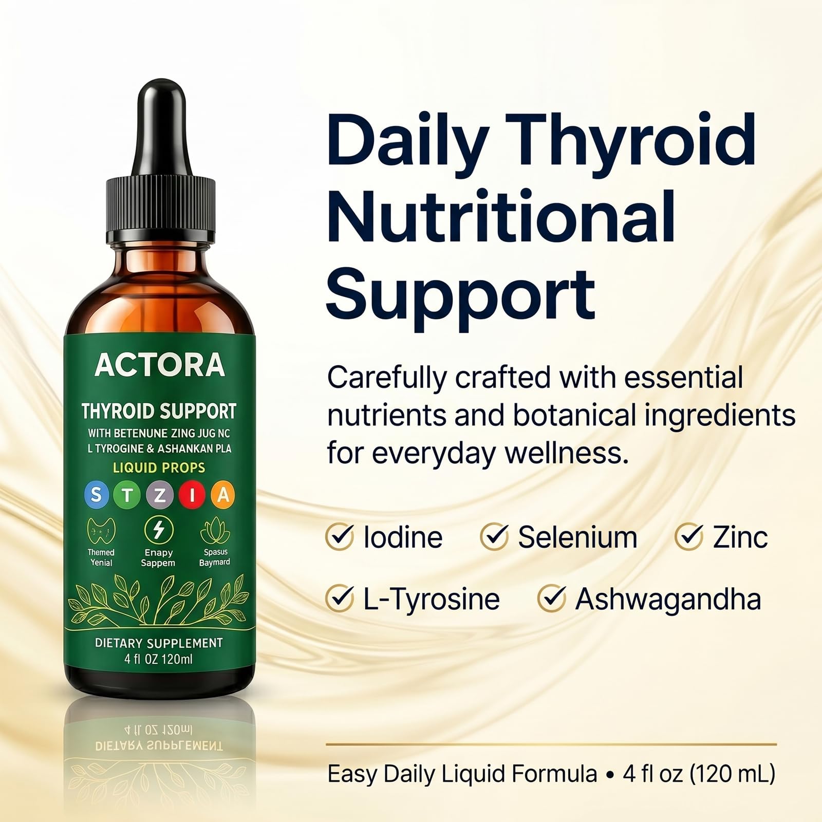 Hswera Actora etiqueta con ingredientes clave y ventajas nutricionales