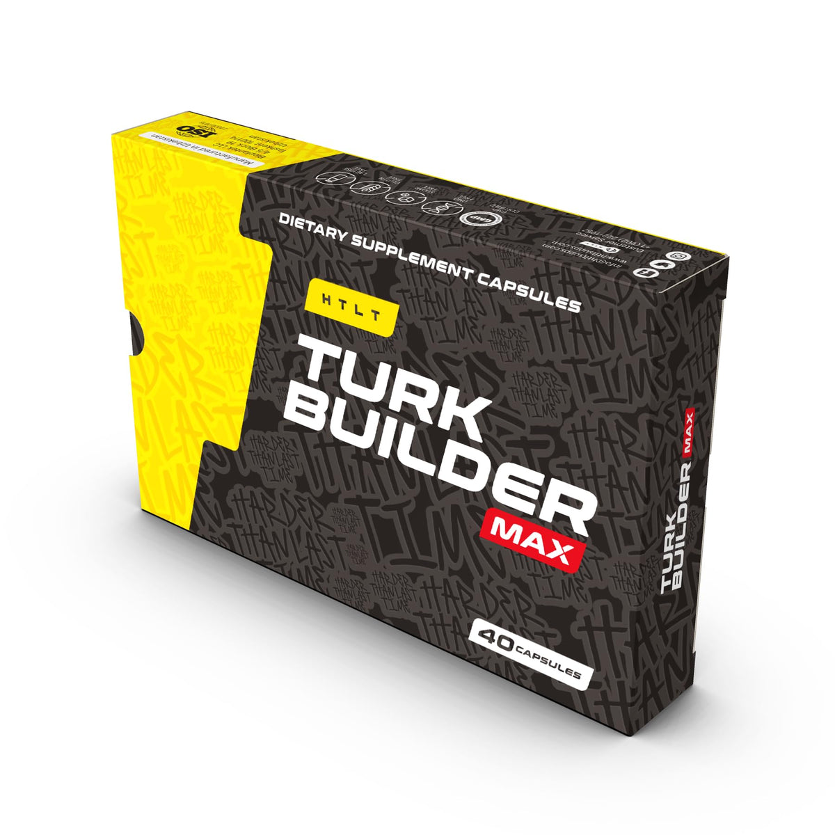 HTLT Supps frente del blister mostrando 40 cápsulas y conveniencia de dosis