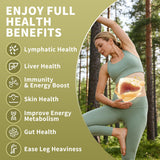 Disposición de equinácea, saúco y cúrcuma junto a botella Hudetex, ingredientes naturales
