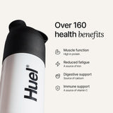 Huel Black Edition detalle de etiqueta con ingredientes y ventajas claras