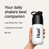 Huel primer plano de rejilla interna que mejora mezcla y textura
