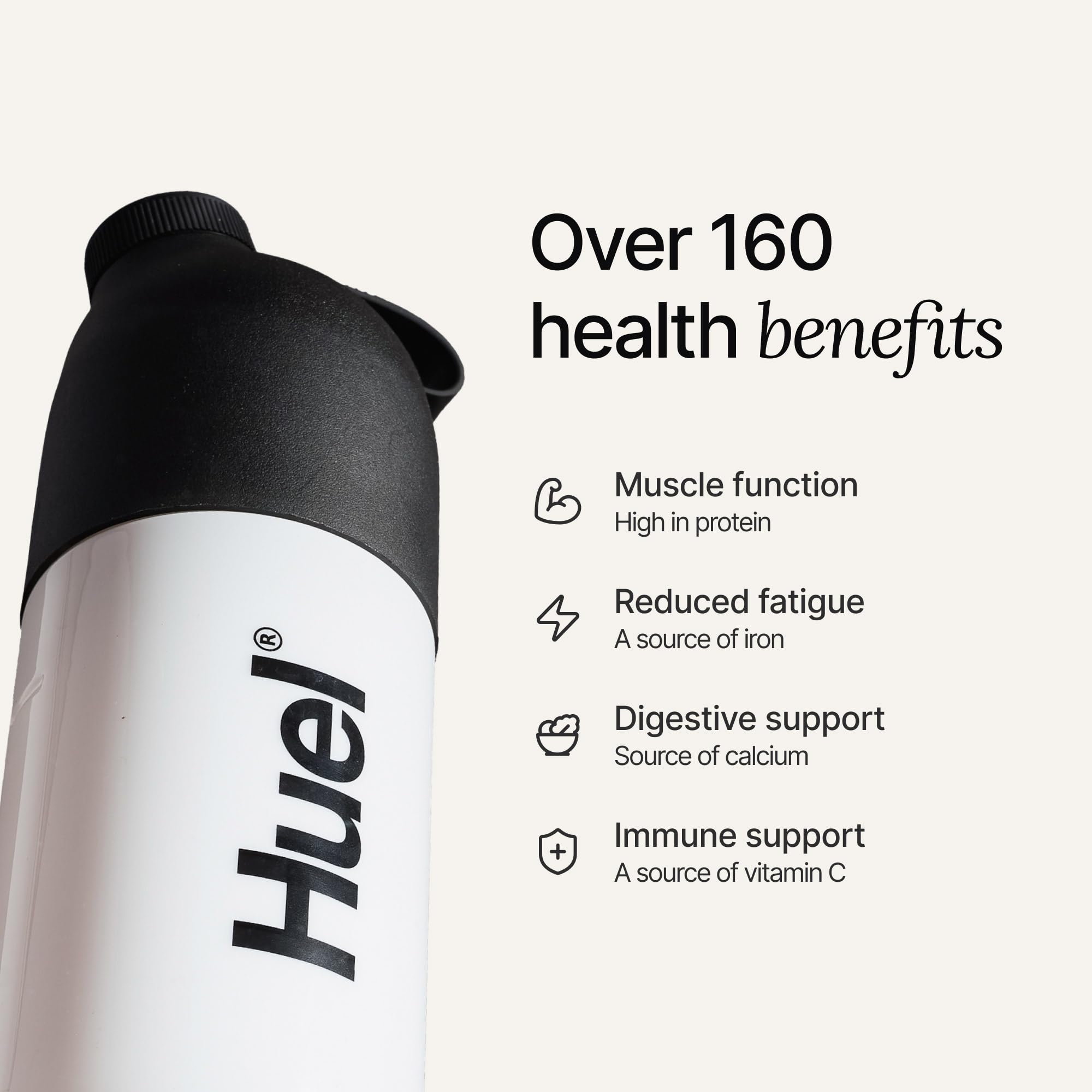 Huel Black Edition etiqueta nutricional, marca y claridad de nutrientes
