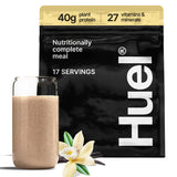 Huel Black Edition empaquetado frontal mostrando conveniencia y proteína
