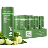 Huel envase frente mostrando sabor manzana pepino, conveniencia diaria