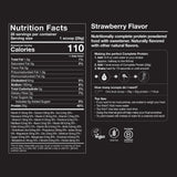 Huel detalle de ingredientes vegetales indicando proteínas de cáñamo y guisante
