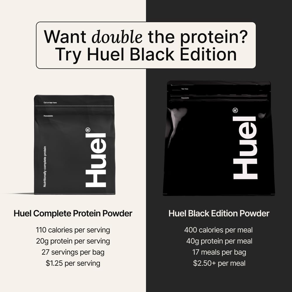 Producto Huel en entorno natural, enfoque en sostenibilidad y origen vegetal
