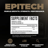 Huge Supplements Epitech frasco abierto con cápsulas visibles para transparencia