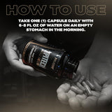 Huge Supplements Epitech etiqueta con ingredientes y sello cGMP resaltando calidad