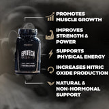Huge Supplements Epitech primer plano de la textura del contenido y pureza