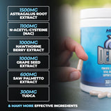 Huge Supplements bote en mano para comparar tamaño, conveniencia de 360 cápsulas