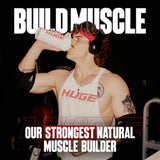 Primer plano cápsulas Huge Supplements que facilita la ingesta diaria