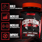 Polvo de ecdisterona Huge Supplements detalle de pureza y textura