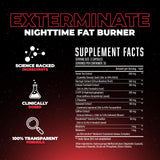 Huge Supplements junto a regla para comparar tamaño y cantidad de cápsulas