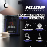 Huge Supplements bote en mano para comparar tamaño y facilidad de transporte
