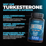 Huge Supplements primer plano de softgel resaltando textura y biodisponibilidad mejorada