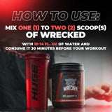 Huge Supplements bebida Wrecked mezclada listo para entrenar y energizar