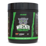 Huge Supplements envase frontal Wrecked mostrando el sabor sandía y marca
