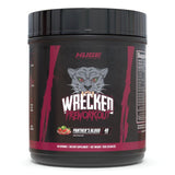 Huge Supplements bote frontal Wrecked mostrando diseño y beneficio visual