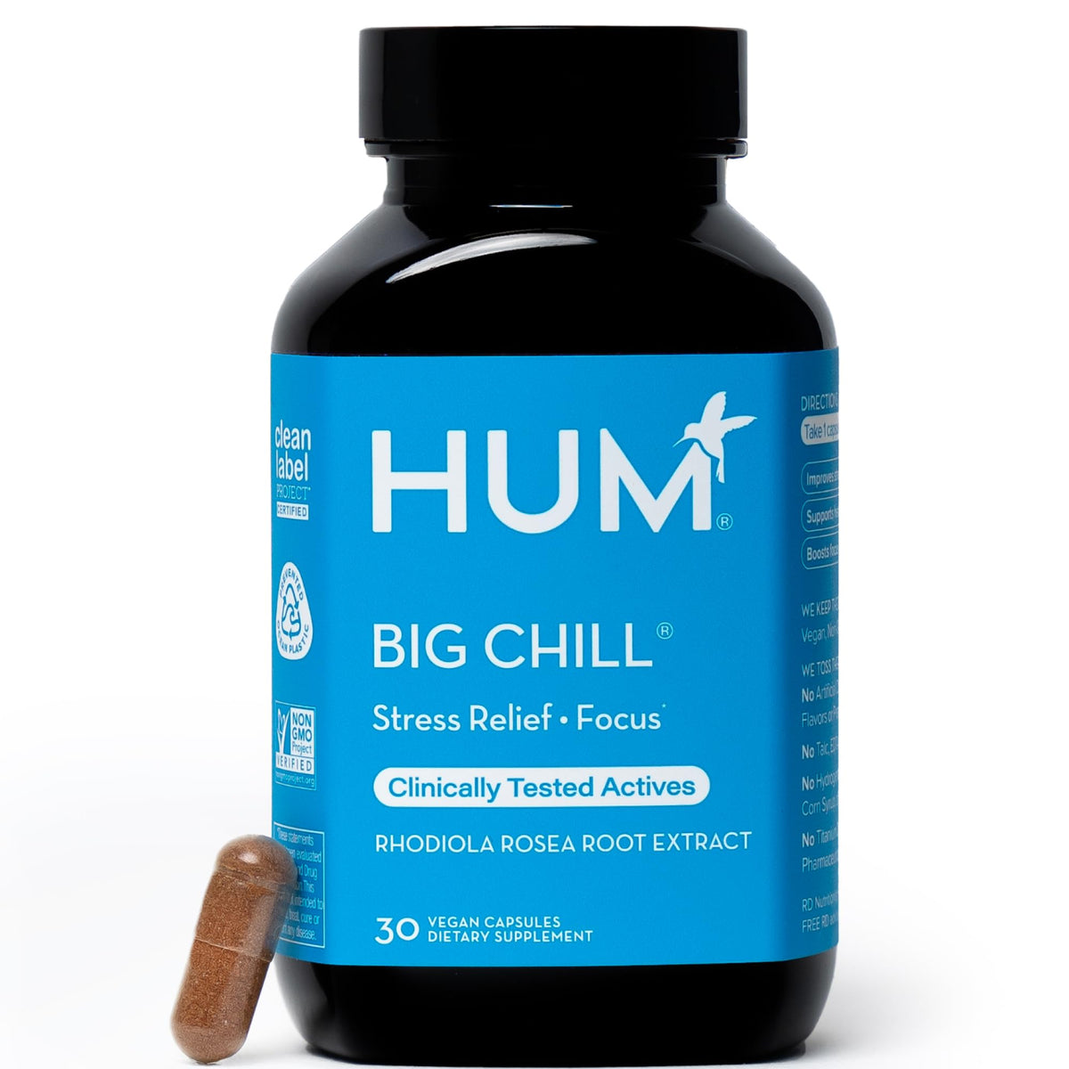 HUM Big Chill frente del envase mostrando la etiqueta clara y beneficios