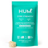 HUM Core Strength frente del paquete mostrando la marca y beneficio digestivo
