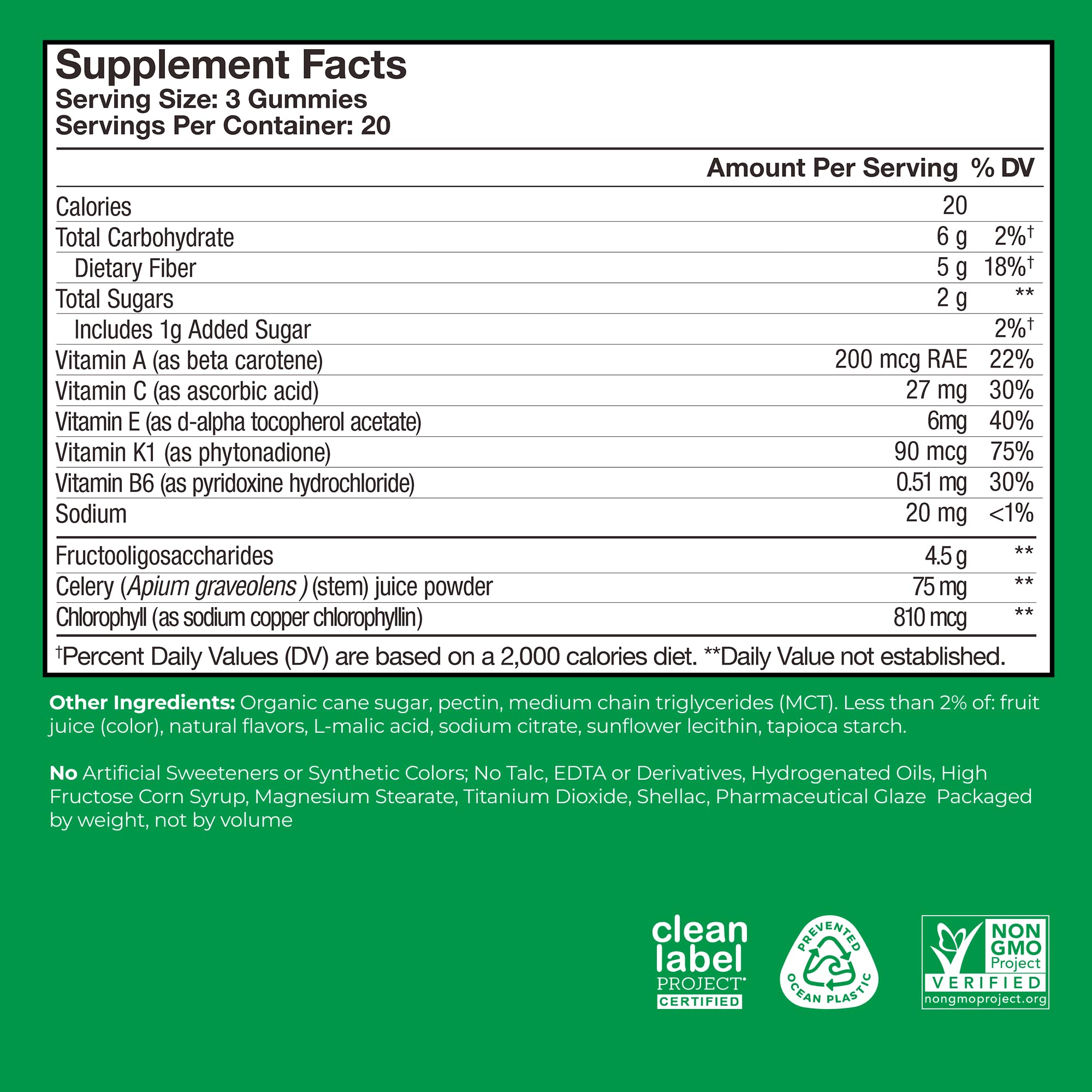 HUM etiqueta nutricional detallada transparencia en ingredientes