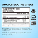 HUM OMG! Omega softgel junto a un desayuno para integrarlo en tu rutina