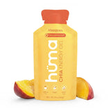 HÜMA CHIA ENERGY GEL frente del empaque mostrando 24 geles y beneficios