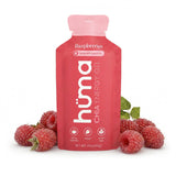 HÜMA CHIA ENERGY GEL frontal del envase mostrando el logo y sabor frambuesa para confianza