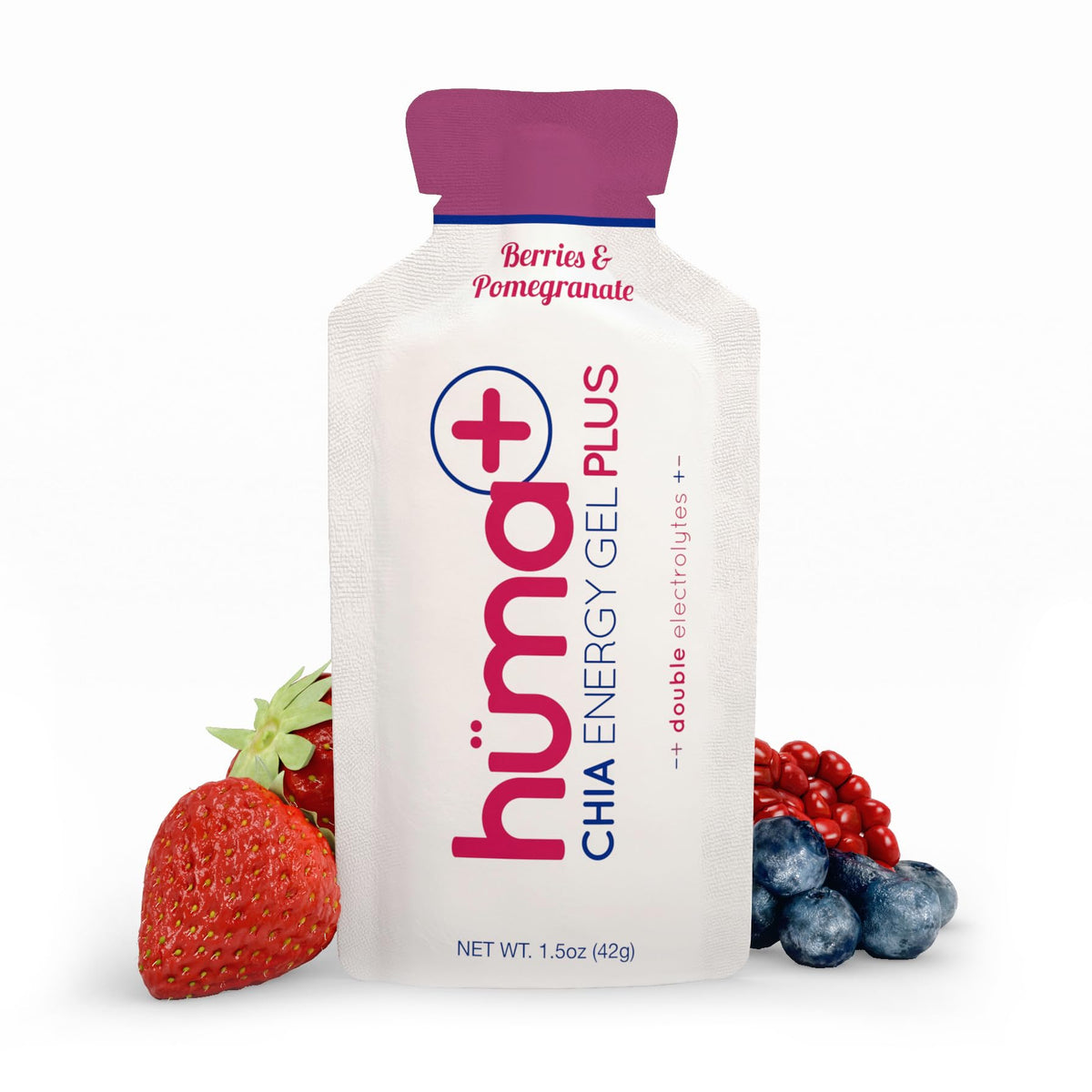 HÜMA CHIA ENERGY GEL envase frontal muestra sabor y beneficios energéticos