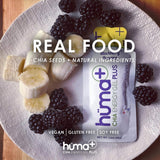 HÜMA CHIA ENERGY GEL sobre individual en mano listo para consumo rápido durante ejercicio