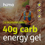 HÜMA CHIA ENERGY GEL sobre abierto y textura densa, fácil de ingerir