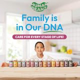 Human Beanz frasco con tapa abierta para almacenamiento seguro