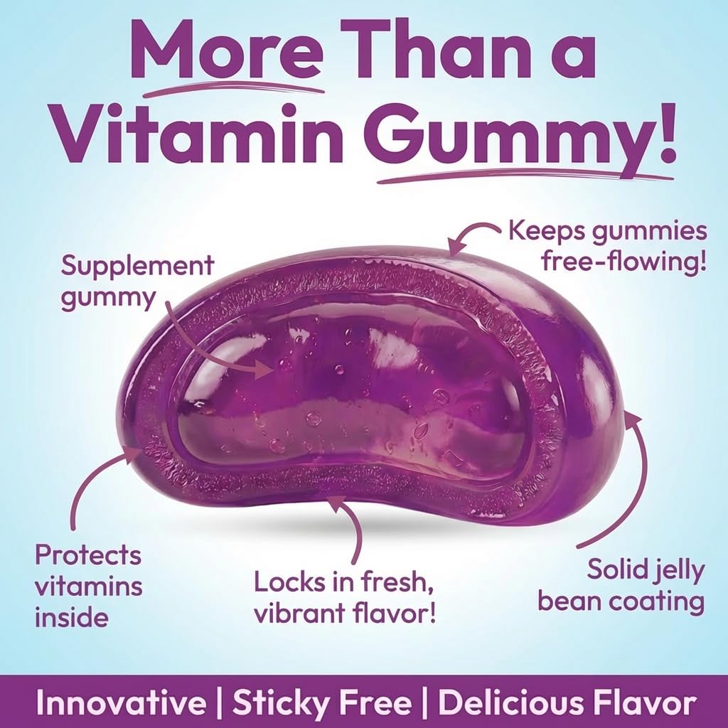 Human Beanz jelly bean en mano para ver tamaño y dosificación fácil
