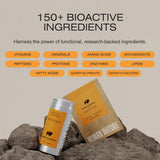HUMAN NATURE etiqueta con información nutricional y beneficios claros