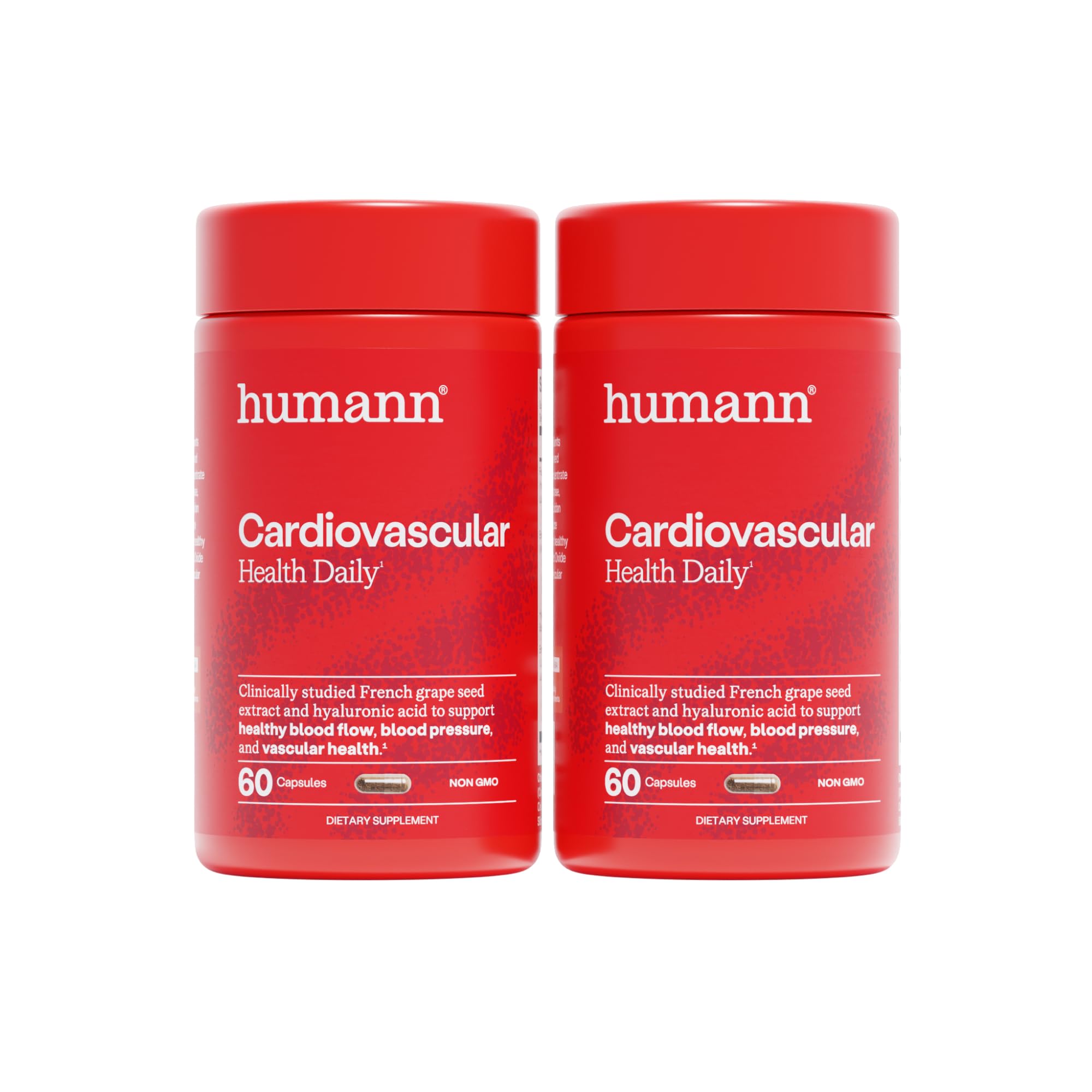 HumanN caja frontal del suplemento mostrando apoyo vascular
