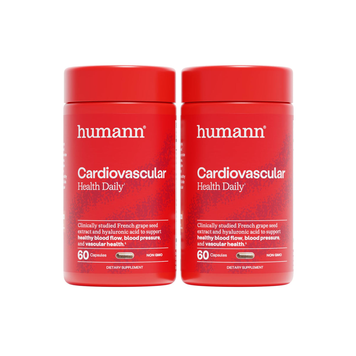 HumanN caja frontal del suplemento mostrando apoyo vascular