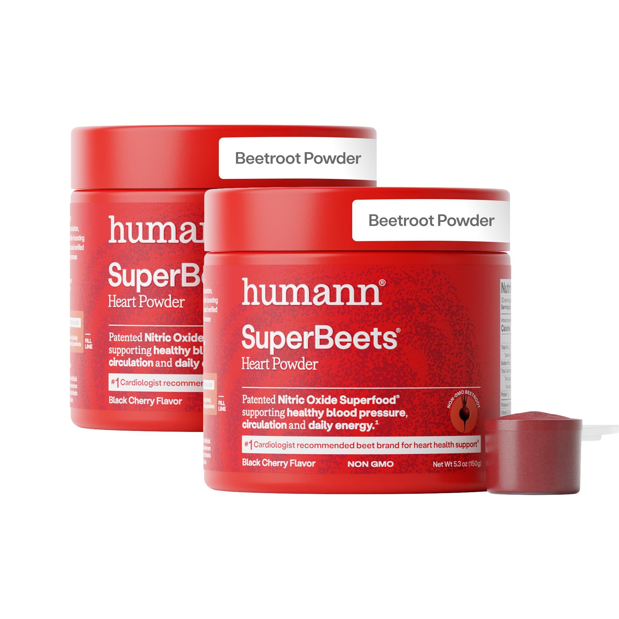 HumanN envase SuperBeets frente mostrando el diseño y beneficio circulatorio