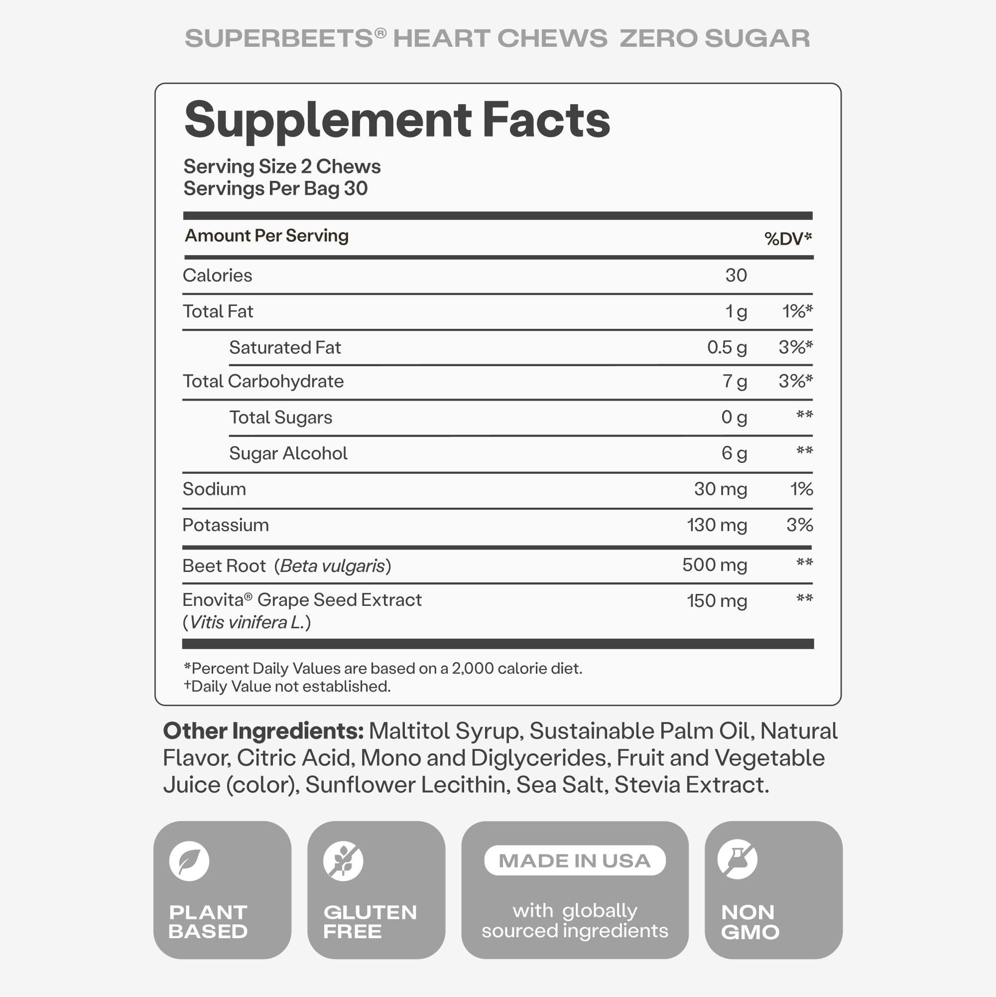 HumanN ingredientes: polvo de remolacha y extracto de semilla de uva en primer plano
