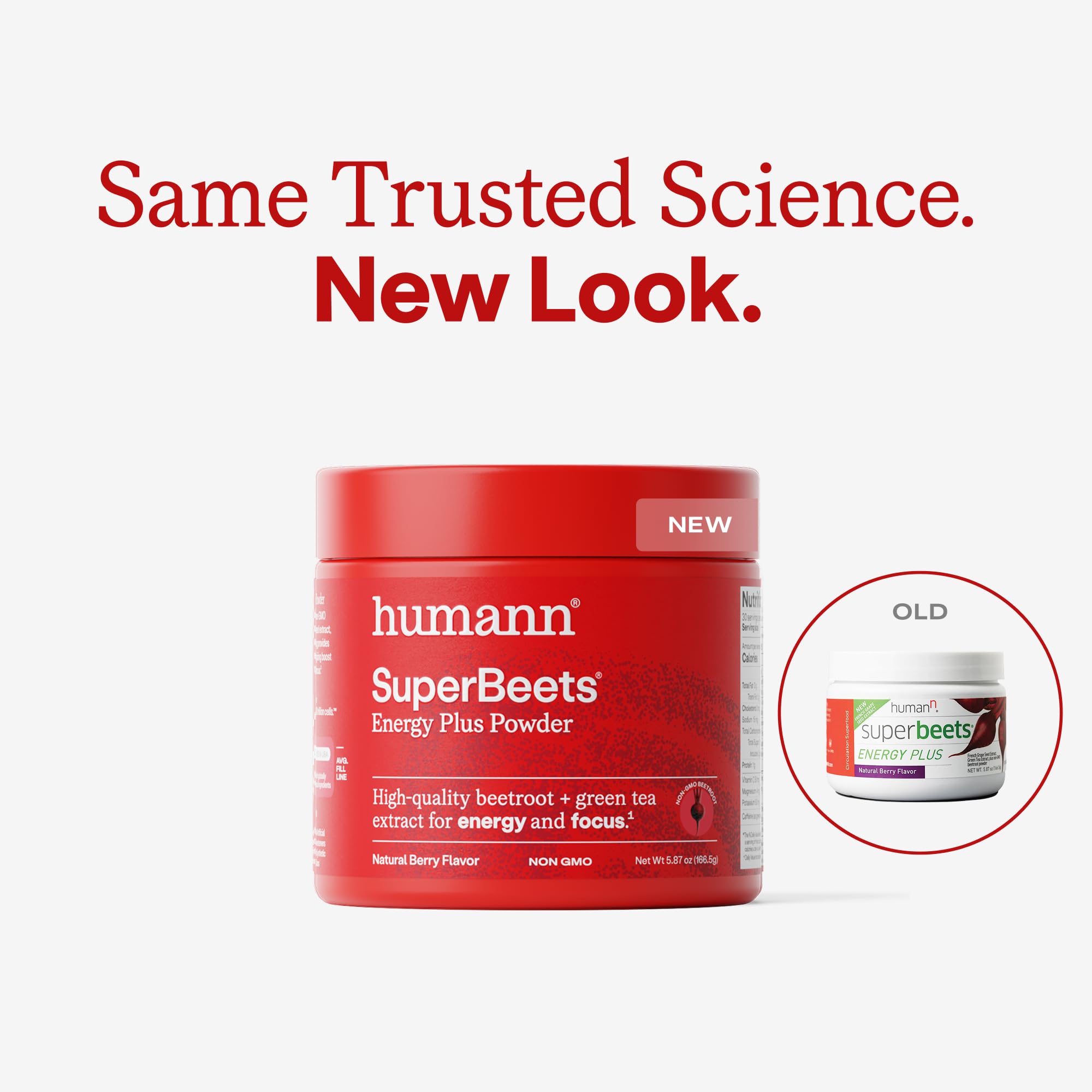 HumanN polvo SuperBeets textura cercana que muestra color y facilidad de mezcla