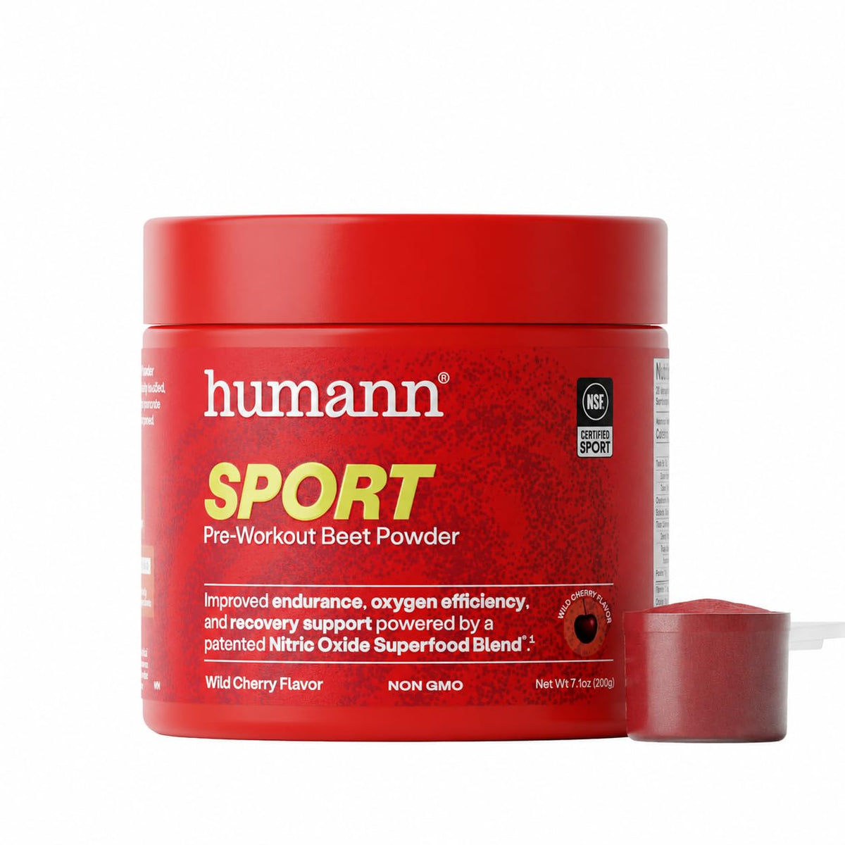 HumanN envase frontal SuperBeets Sport mostrando etiqueta y beneficios