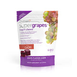 HumanN frasco SuperGrapes Chews frontal mostrando etiqueta y beneficio práctico