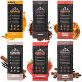 Hunghee frente del pack mostrando seis sobres, conveniencia portátil