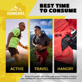 Hunghee comparación de tamaño 1 oz, práctico para llevar en bolsillo