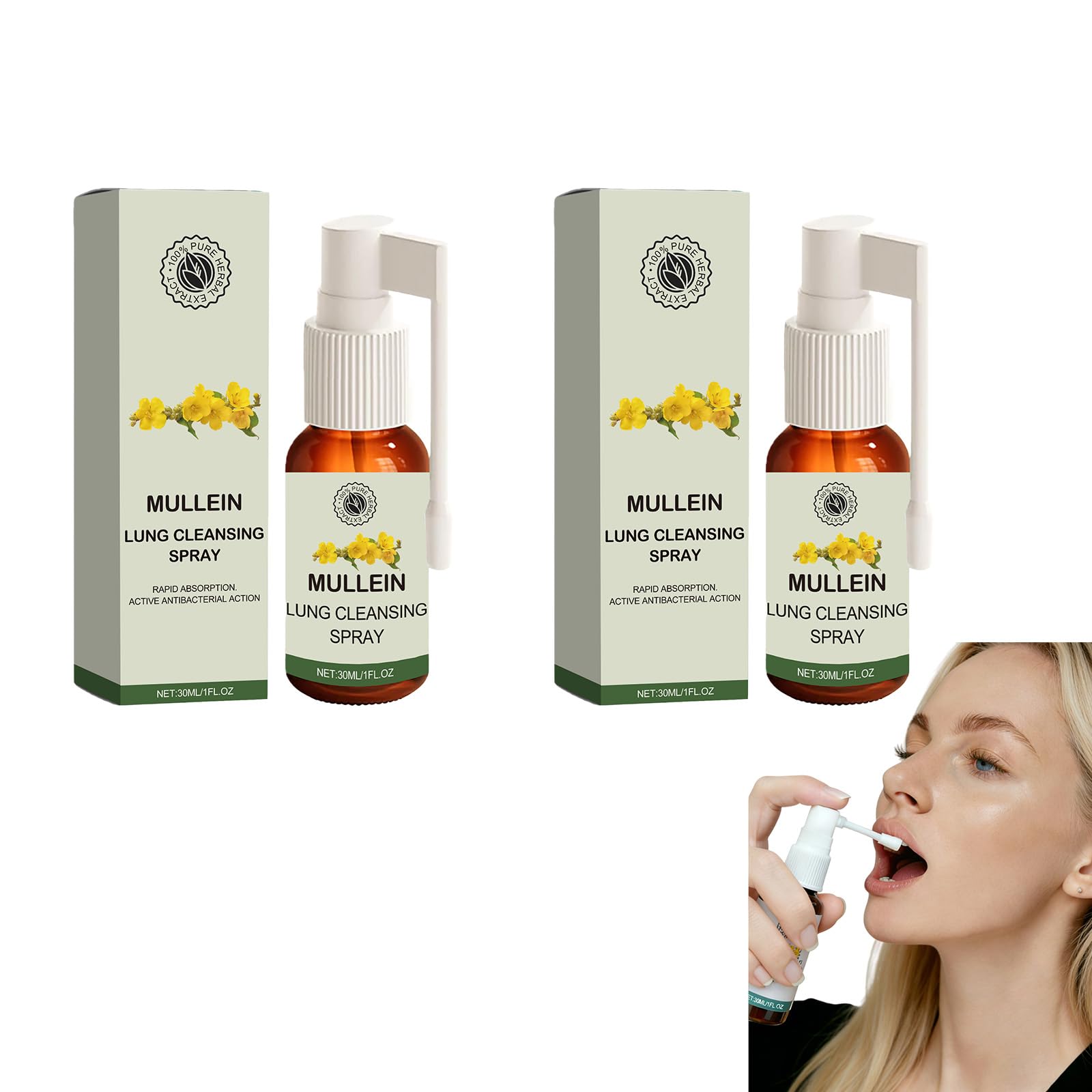 Hushblade frente del envase 30 ml mostrando diseño y portabilidad