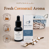 Hustle & Blush botella aceite Cottontail 15 ml, fragancia duradera para ropa