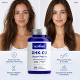 HUXINSK primer plano de cápsula liposomal mostrando textura y absorción mejorada
