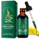 HUYEHF frasco frontal de Mullein Drops muestra presentación y uso práctico