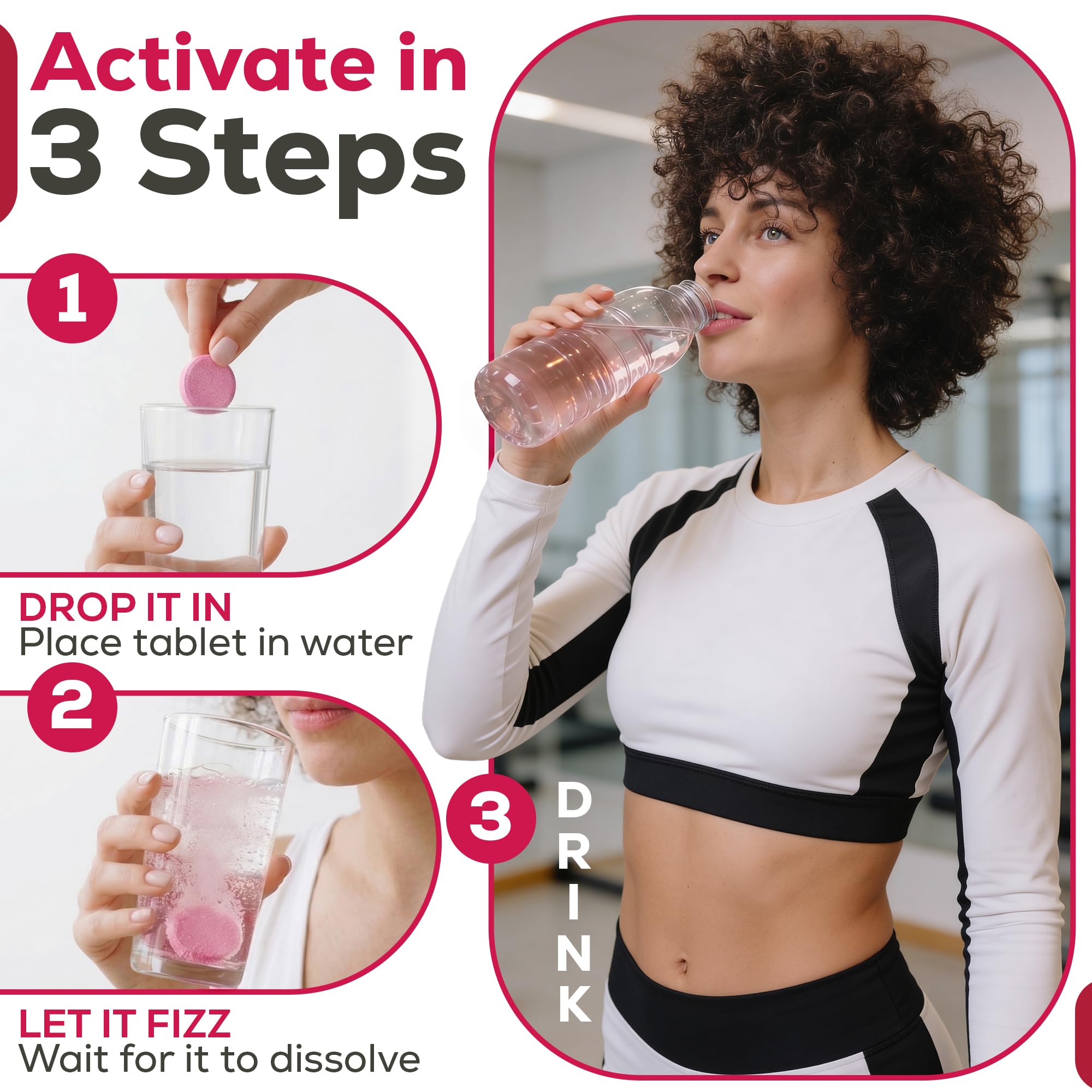 HyAqua botella con agua lista para beber y efecto efervescente visible